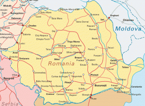 Mapa de Rumanía